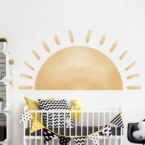 Autocolant de perete pentru copii 155x75 cm Watercolor Sun – Ambiance
