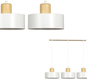 Lustră pe cablu TORIN 3xE27/15W/230V alb