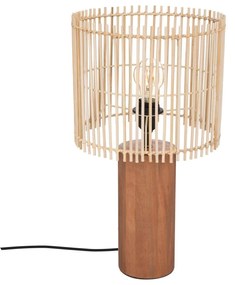Lampă de masă cu bază din lemn Davys, 48 ​​​​cm