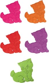 Covorașe antiderapante pentru copii pentru cadă 5 buc. 11x12,5 cm Chatons – MSV