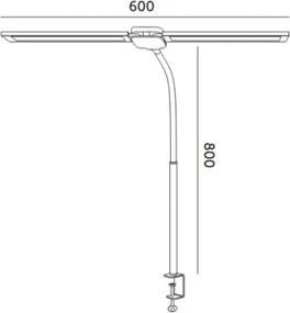 Brilagi - Lampă LED de birou reglabilă USB VARIO LED/14W/5V 3000-6000K albă