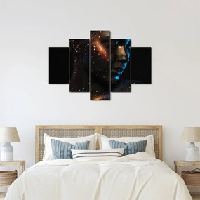 Tablou strălucitor a femeii (150x105 cm)