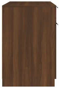Birou, stejar maro, 100x50x75 cm, lemn compozit Stejar brun