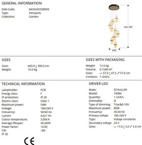 Lustra LED XL suspendata design modern Garden