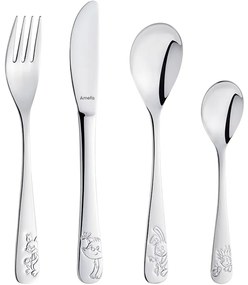 Amefa Set de 4 tacâmuri pentru copii Forest Friends