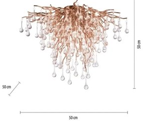 Lustra aplicata design magnific ICICLE alama antic, D-50cm