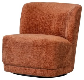 Fotoliu portocaliu cu tapițerie din catifea Atty – WOOOD