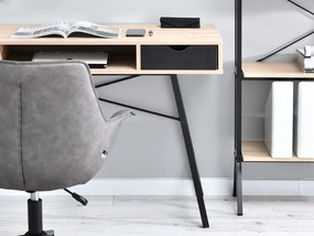 Masă PC Gavon (stejar + negru). 1109758