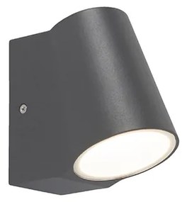 Lampă modernă de exterior antracit cu LED inclus cu senzor crepuscular - Uma