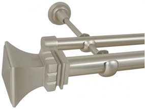 Galerie dubla VERONA FARA INELE 25/19 - CROM MAT (Alege marime: 200 cm)