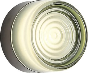 Lampă de perete de design neagră cu sticlă verde deschis IP44 - Michele