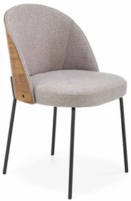Scaun de sufragerie  Kalipo  (Gri + Nuc deschis). 1048938