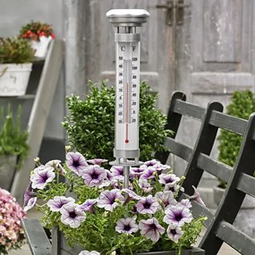 Grundig 89640 - Lampă solară LED cu termometru 1xLED/1,2V 600mAh IP44