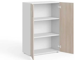 Dulap mediu Manager 79,8 x 42,2 x 119,5 cm, salcâm deschis / alb