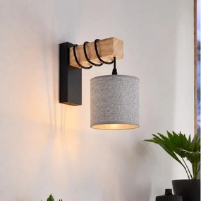 BRILAGI - Aplica de perete NUBILA 1xE27/60W/230V maro/negru/gri