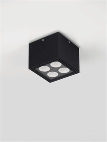 Plafoniera/Spot LED iluminat exterior IP54 SIMPLY negru
