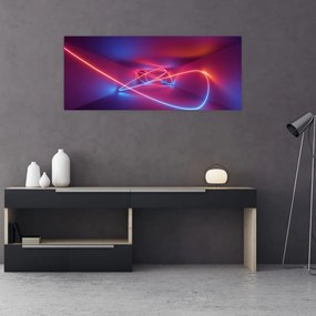 Tablou cu abstracție modernă (120x50 cm)