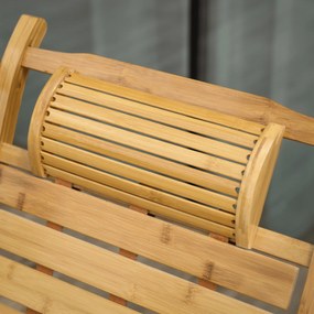 Scaun balansoar de grădină, poziţionabil, natural, bambus, FLOS