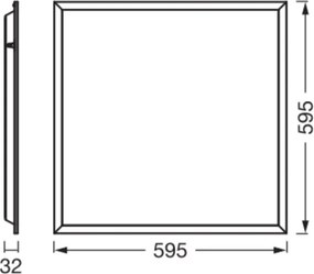 Osram - Panou LED pentru tavan casetat ESSENTIAL LED/50W/230V 60x60 cm alb