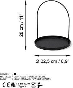 Suport bijuterii GED-005 Negru 22.5x28 cm