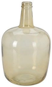 Vaza Orchid din sticla reciclata, galben, 22x40 cm
