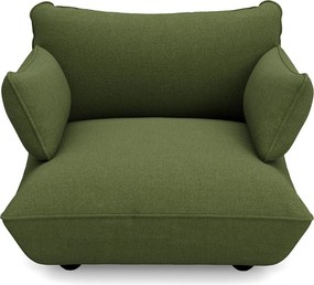 Canapea modulara Sumo Loveseat Bouclé, culori multiple - Fatboy Culoare: verde cu frunze