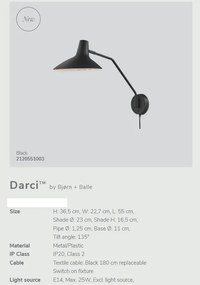Aplica de perete design modern Darci 2120551003 NL