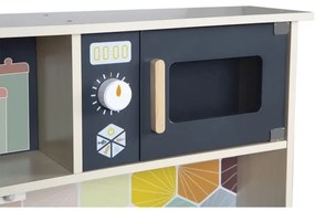 Janod - Bucătărie din lemn cu LED MOZAIC, 2xLR6