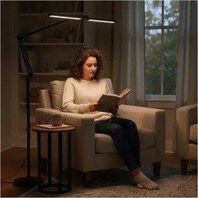 Brilagi - Lampadar flexibil VARIO LED dimabil/14W/5V 157 cm negru