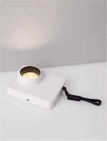 Lampa de masa LED portabila KEDROS alb