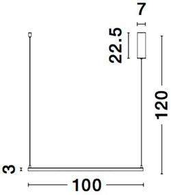 Lustra suspendata LED dimabila design modern ETERNA alb NVL-9990731