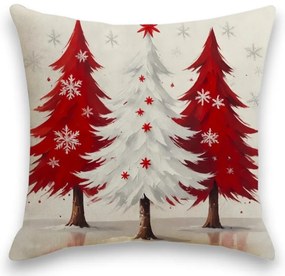 Fata de perna de Craciun RED FOREST 45x45 cm, bej