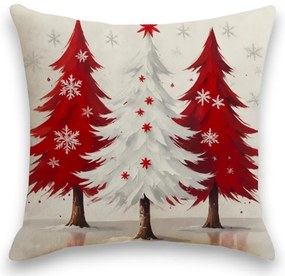 Fata de perna de Craciun RED FOREST 45x45 cm, bej