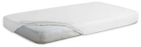 Cearșaf pentru copii jersey impermeabil, alb, 70 x 140 cm