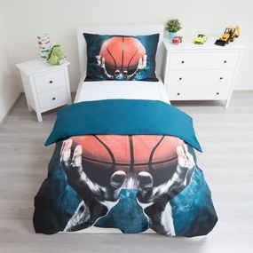 Baschet Basketball, set de lenjerie 140×200cm, 70×90 cm