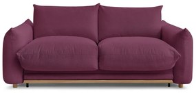 Canapea burgundy extensibilă 234 cm Ernest – Bobochic Paris
