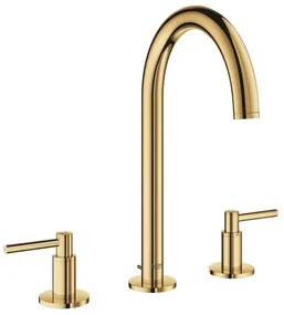 Baterie lavoar Grohe Atrio M 3 elemente dubla comanda auriu lucios Cool Sunrise