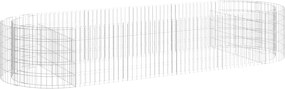 vidaXL Strat înălțat gabion, 300x100x50 cm, fier galvanizat