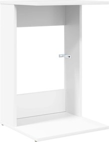 vidaXL Masă laterală Alb 40 x 38 x 62,5 cm Lemn compozit