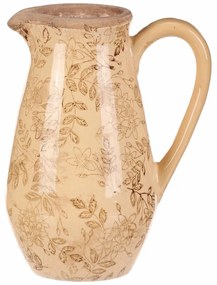 Vaza ceramică Flores retro, ulcior, 17 x 22 cm