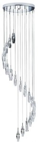 Lustra casa scarii design modern Sculptured Ice 20L 888-20 SRT