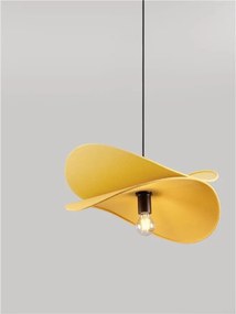 Lustra suspendata decorativa LUVE galben mustar