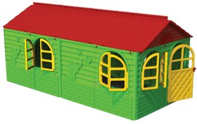 Casa de plastic pentru copii,loc de joaca,250 cm,Verde