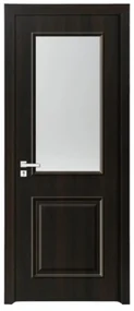 Usa Interior din MDF Novo Doors ND10 LUX PREMIUM, Cadru din Lemn Masiv, KIT COMPLET, Toc Reglabil de 10 CM INCLUS, Plinta pe Ambele Parti (Culoare: