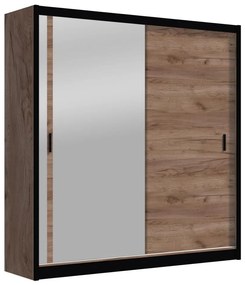 Dulap cu oglindă SABRINA 180x215 cm, stejar craft