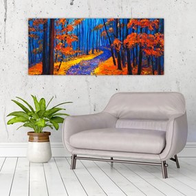 Tablou - Pădurea toamna (120x50 cm)
