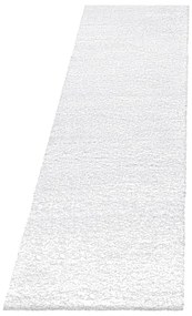 Covor tip traversă alb 80x250 cm Fluffy – Ayyildiz Carpets