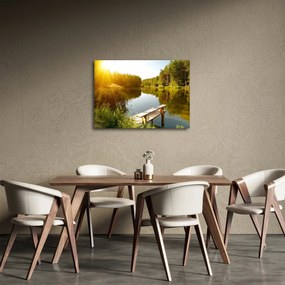 Tablou - Lac la munte (70x50 cm)