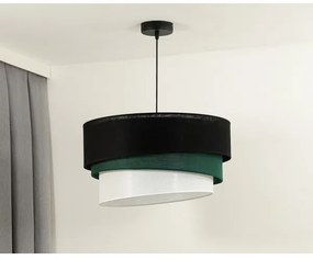 Lustră pe cablu Duolla TRIO 1xE27/15W/230V d. 45 cm negru/verde/alb