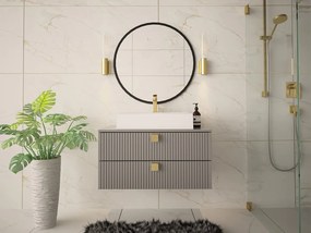 Dulap sub chiuvetă Petralonas 01 (Gri + auriu) (cu sifon). Promo -17%. 1105907